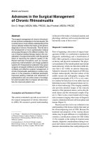 Báo cáo y học: Advances in the Surgical Management of Chronic Rhinosinusitis