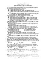 BÀI TẬP ÔN LUYỆN VẬT LÍ 12 PHẦN GIAO THOA VÀ HIỆU ỨNG QUANG ĐIỆN doc