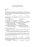 ÔN TẬP CHƯƠNG I (Đề 2) Vật lí 12 doc