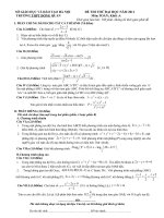 Đề thi thử tốt nghiệp THPT Đồng Quan potx