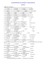 Luyện thi ĐH môn Anh văn khối D - Chương trình mới Đề số 18 docx