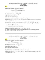 ĐỀ KIỂM TRA TẬP TRUNG ĐỢT 2 HỌC KỲ I NĂM HỌC 2011-2012 MÔN TOÁN LỚP 10 pptx