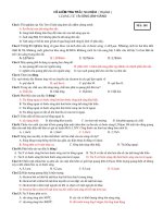 ĐỀ KIỂM TRA TRẮC NGHIỆM ( 45 phút ) LƯỢNG TỬ VÀ SÓNG ÁNH SÁNG doc