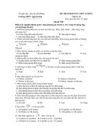 ĐỀ THI KHẢO SÁT CHẤT LƯỢNG Vật Lý 12 pps