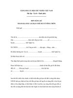 MẪU ĐƠN ĐĂNG KÝ THAM GIA ĐẤU GIÁ HẠN CHẾ ĐẤT Ở NÔNG THÔN ppt