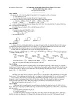 KỲ THI HỌC SINH GIỎI ĐỒNG BẰNG SÔNG CỬU LONG ĐỀ THI MÔN HÓA HỌC – ĐỀ B pptx
