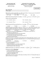 KÌ THI THỬ TỐT NGHIỆP THPT Môn thi: VẬT LÝ – Mã đề thi 209 ppt