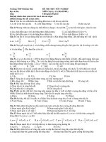 ĐỀ THI THỬ TỐT NGHIỆP MÔN:Vật Lý 12 - Trường THPT Khâm Đức pot