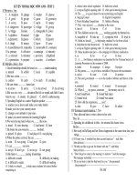 LUYỆN THI ĐẠI HỌC MÔN ANH - TEST 2 ppsx