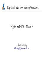 Lập trình trên môi trường Windows ppt
