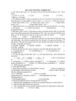 ĐỀ LUYỆN THI TRẮC NGHIỆM SỐ 3 ppt