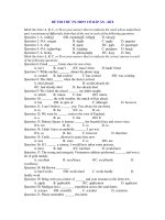 ĐỀ THI THỬ TN-THPT CÓ ĐÁP ÁN - Đề 8 ppsx