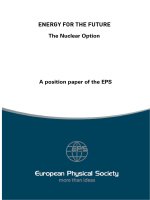 A position paper of the EPS Energy for the Future phần 1 ppt