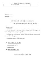 Giáo án âm nhạc 9 - trường THCS Phú part 6 ppt