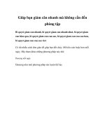 Giúp bạn giảm cân nhanh mà không cần đến phòng tập ppsx