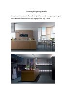 Nội thất gỗ sang trọng cho bếp doc