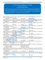 Bài tập phương pháp giải toán hóa học