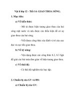 Vật lí lớp 12 - Tiết 14: GIAO THOA SÓNG ppsx