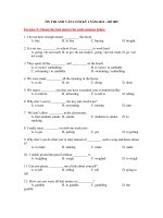 ÔN THI ANH VĂN CUỐI KỲ I NĂM 2011 – ĐỀ 009 ppt