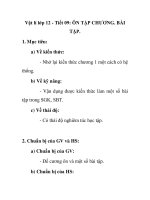 Vật lí lớp 12 - Tiết 09: ÔN TẬP CHƯƠNG ppsx