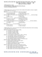 ĐỀ THI THỬ ĐẠI HỌC ĐỢT 1 ( 2010 – 2011) MÔN ANH VĂN KHỐI D - MÃ ĐỀ THI : 832 pptx