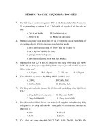 ĐỀ KIỂM TRA CHẤT LƯỢNG HÓA HỌC - ĐỀ 2 pps
