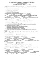 LUYỆN TẬP TỔNG HỢP TRẮC NGHIỆM ANH VĂN - SỐ 9 pptx