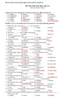 ĐỀ THI THỬ ĐẠI HỌC (SỐ 11) pps