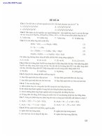Trắc nghiệm môn hóa học