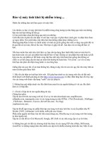 Bảo vệ máy tính khỏi bị nhiễm trùng ... potx