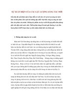 SỰ XUẤT HIỆN CỦA CÁC LỰC LƯỢNG SÁNG TÁC MỚI ppsx