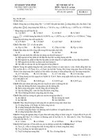 ĐỀ THI HỌC KỲ II MÔN : VẬT LÝ docx