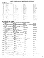 Bài tập tổng hợp theo các dạng chuyên đề thi tốt nghiệp ppsx