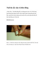 Nail đa sắc rộn rã đón đông( Xinh xinh) - Thu đông đang đến với những gam màu ppt