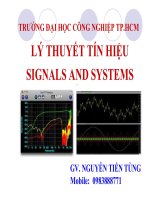 LÝ THUYẾT TÍN HIỆU SIGNALS AND SYSTEMS ppsx