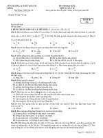 ĐỀ THI HỌC KÌ II MÔN VẬT LÝ 12 pps