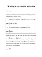 Các số đặc trưng của biến ngẫu nhiên trong xác suất thống kê - 1 pot