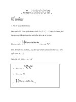 Véc tơ ngẫu nhiên trong xác suất thống kê - 2 doc