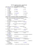THỬ SỨC TRƯỚC KỲ THI TN – ĐH NĂM 2011 MÔN: ANH VĂN - ĐỀ 003 pps