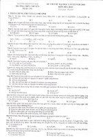 Đề thi thử môn hóa học trường đại học sư phạm Hà Nội - đề 5 ppt