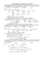 Cách giải một số câu trong đề thi khối A năm 2011- mã đề 263 pps
