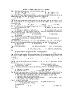 ĐỀ ÔN TẬP HÓA HỌC CƠ BẢN - ĐỀ SỐ 5 doc