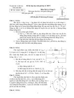 Đề thi chọn học sinh giỏi lớp 12 Môn Vật Lý (Vòng 1) doc