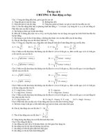 Ôn tập vật lí CHƯƠNG I: Dao động cơ học pdf