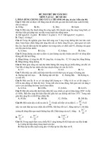 ĐỀ THI THỬ ĐH NĂM 2011 MÔN VẬT LÍ _ ĐỀ SỐ 101 doc