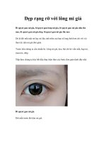 Đẹp rạng rỡ với lông mi giả pps