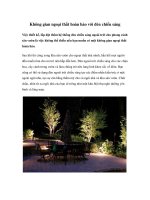 Không gian ngoại thất hoàn hảo với đèn chiếu sáng docx