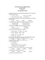 ĐỀ THI THỬ TRẮC NGHIỆM ĐẠI HỌC MÔN HÓA HỌC ĐỀ SỐ 23 pot