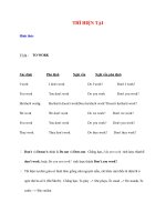 Ngữ pháp Tiếng Anh thông dụng: THÌ HIỆN TẠI doc