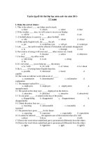 Tuyển tập đề thi thử Đại học môn anh văn năm 2011 - A465 ppsx